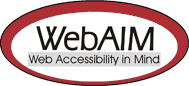 WebAim Logo
