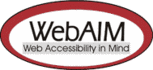 WebAim Logo